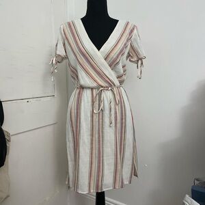 Striped Wrap Dress